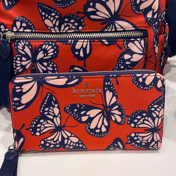 kate spade Handbags - Kate Spade Chelsea Large Continental Wallet The little Better Butterfly Multi